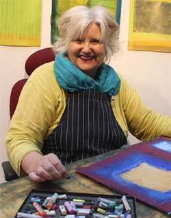 Janet Pierce at work